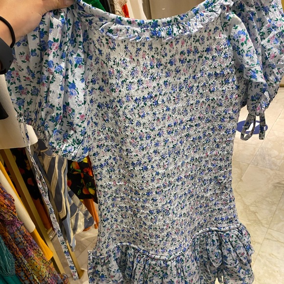 SOLD Love shack fancy floral smocked dress - Picture 8 of 9